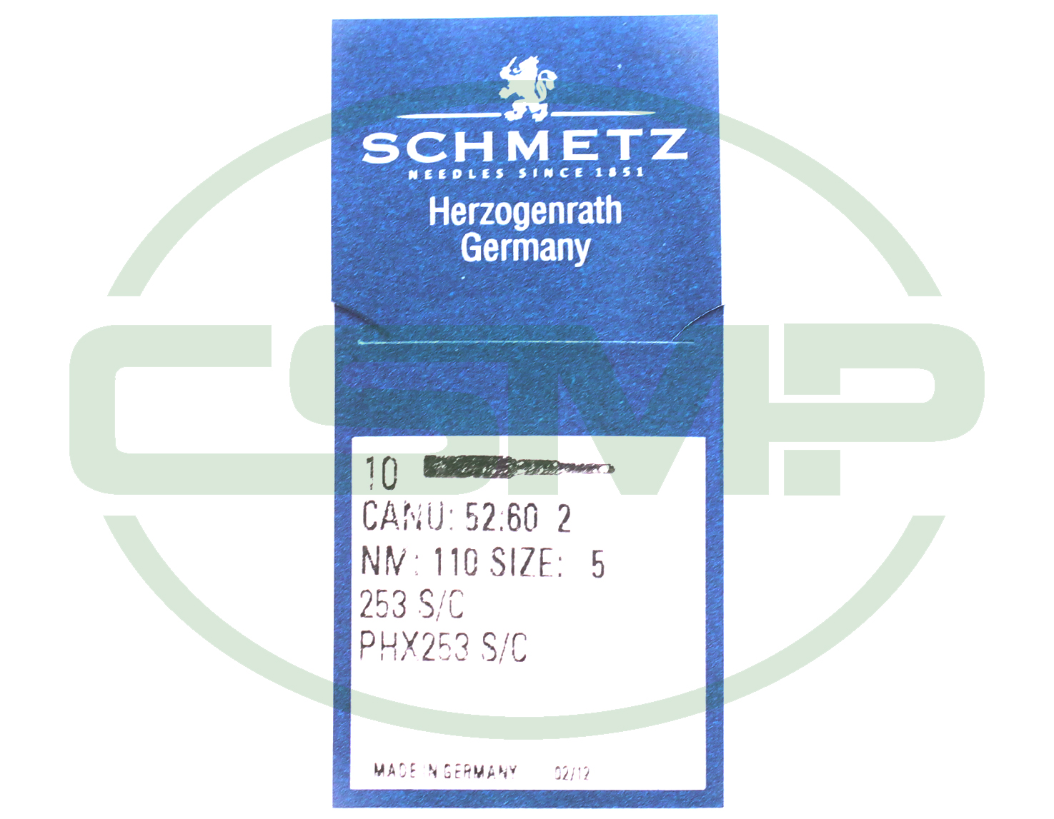 253SC SIZE 110 = 5 PACK OF 10 NEEDLES SCHMETZ