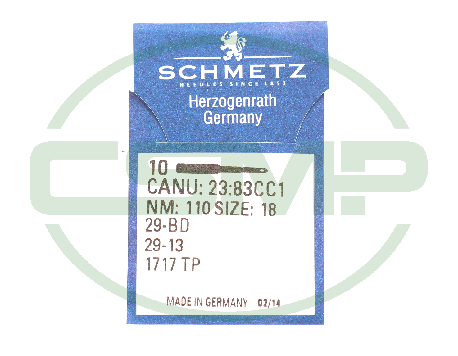 29-12 SIZE 110 PACK OF 10 NEEDLES SCHMETZ DISCONTINUED