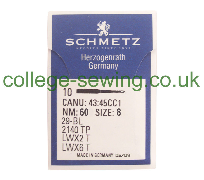 29-34 SIZE 60 PACK OF 10 NEEDLES SCHMETZ