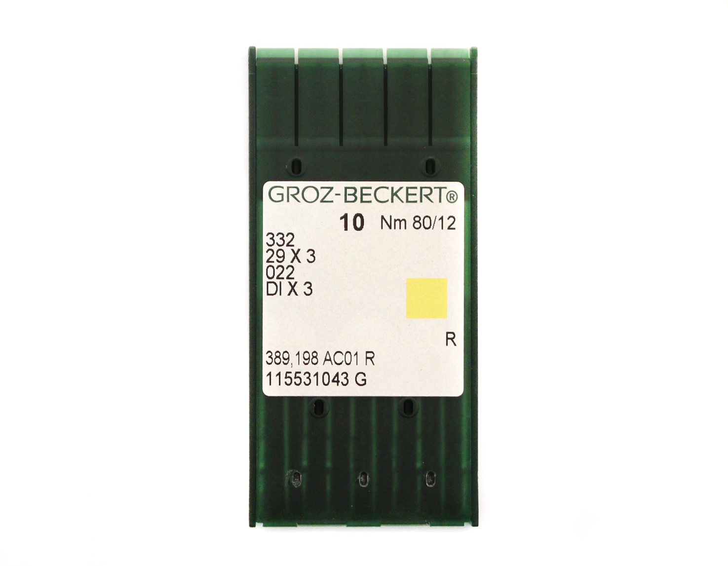 29 X 3 SIZE 80 PACK OF 10 NEEDLES GROZ BECKERT