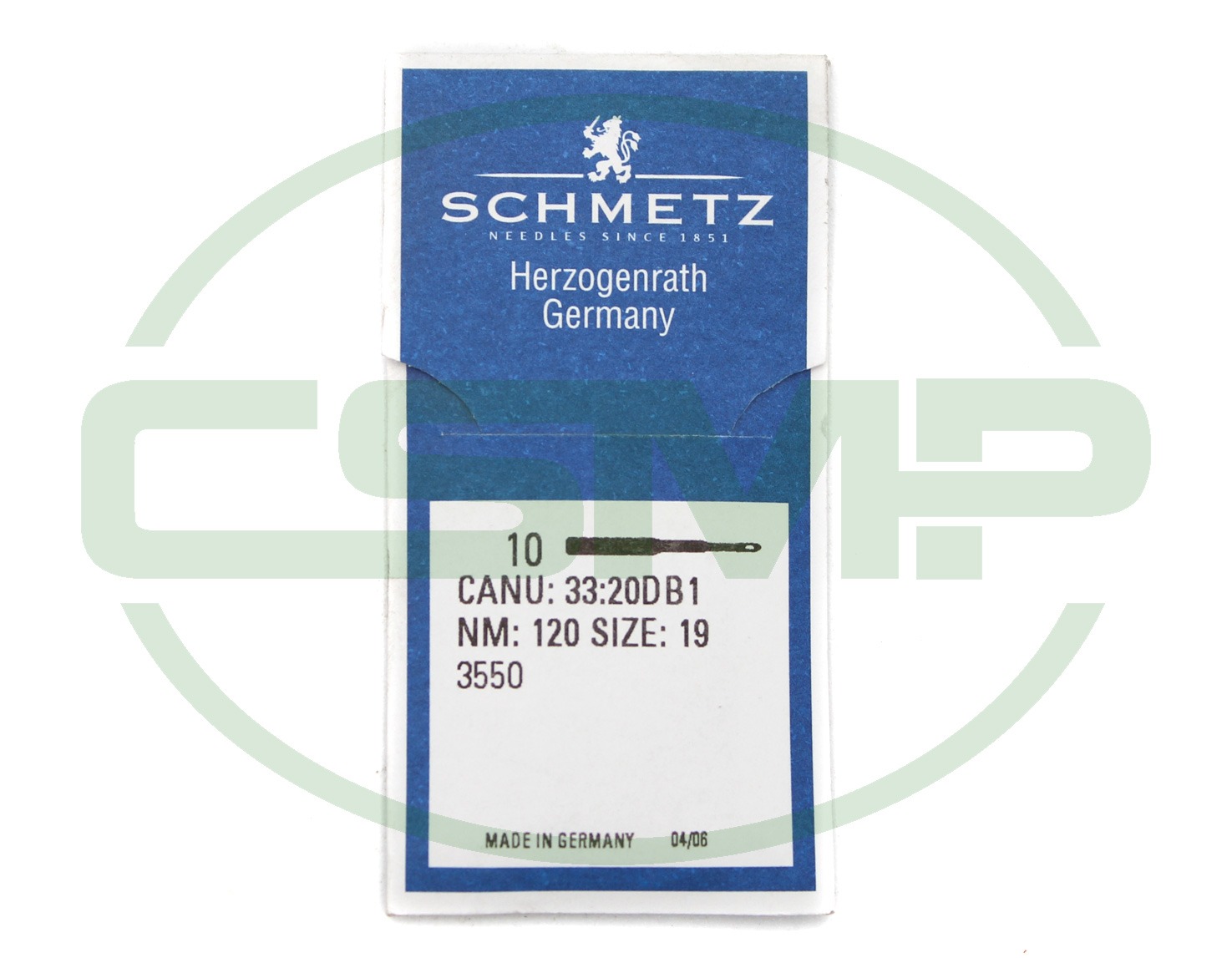 3550 SIZE 120 PACK OF 10 NEEDLES SCHMETZ