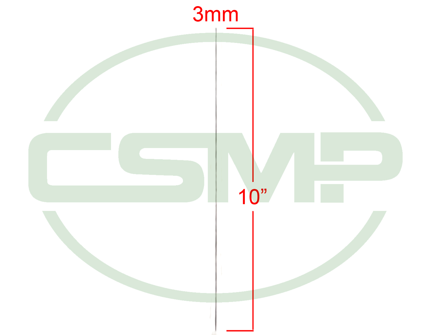 3MM CLOTH DRILL NEEDLE TAPERED POINT 10"