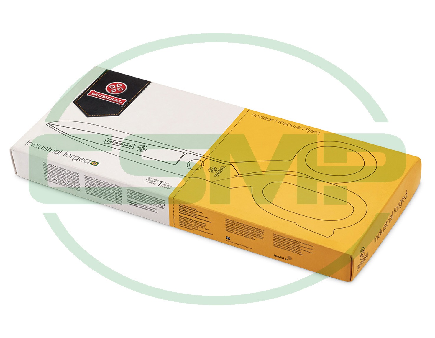 490NPSR 9" NICKELPLATED SERRATED MUNDIAL