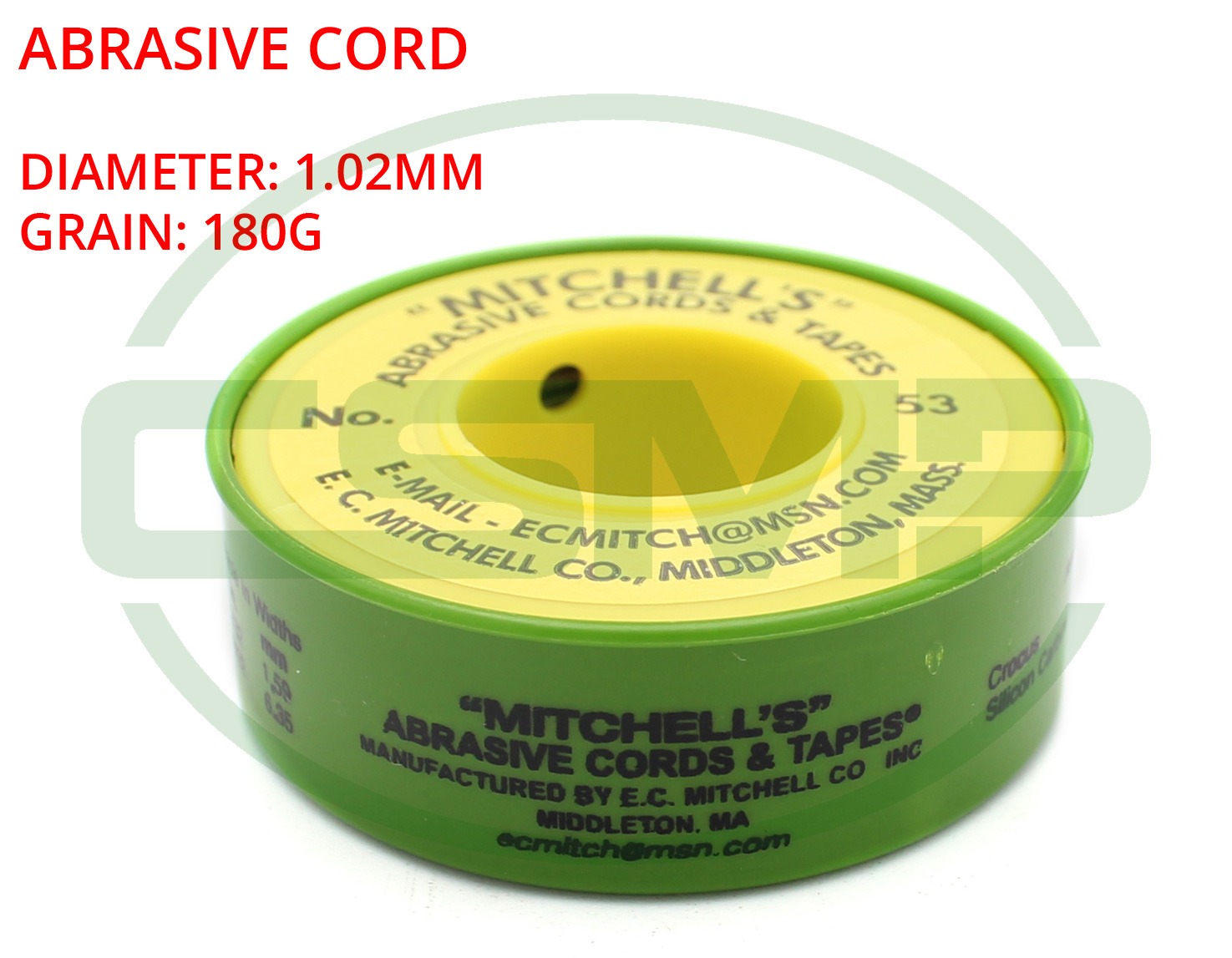 53 MITCHELLS ABRASIVE CORD 1.02mm 180g