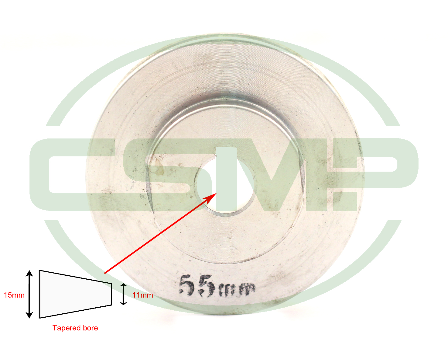 55MM PULLEY TAPERED BORE