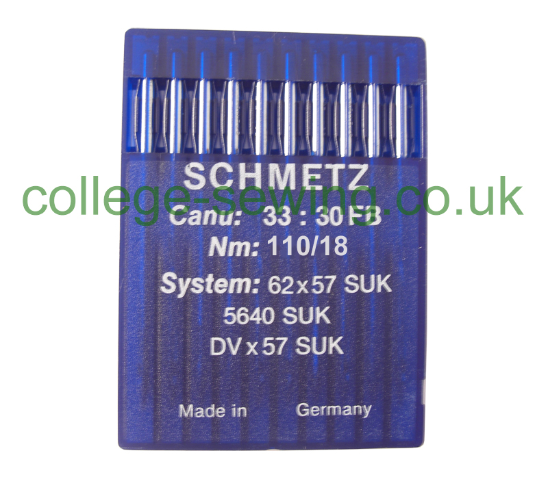 62X57 SUK SIZE 110 PACK OF 10 NEEDLES SCHMETZ