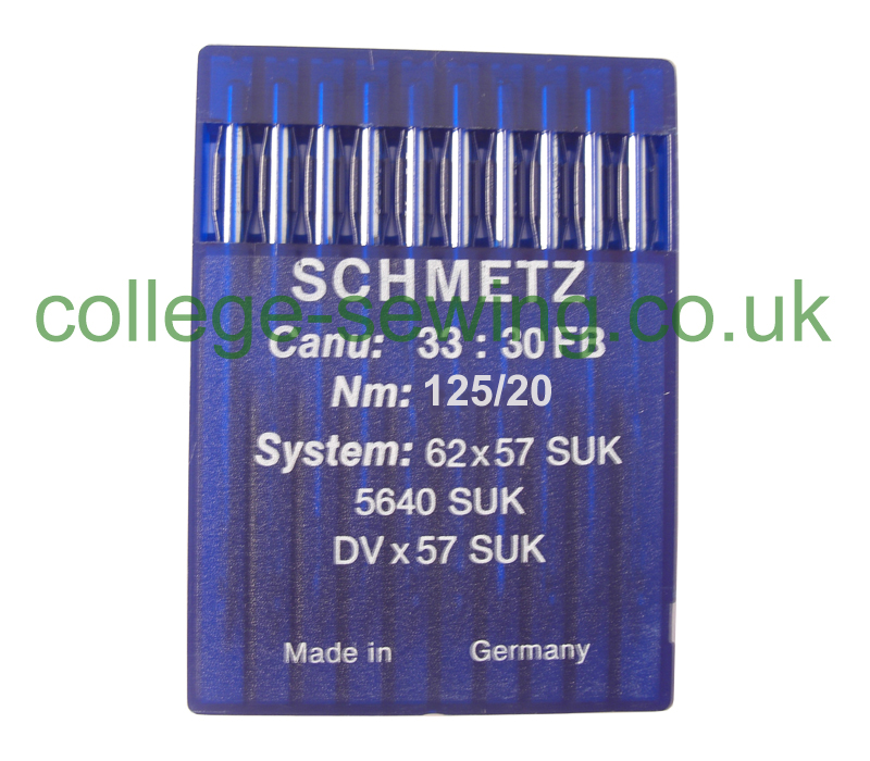 62X57 SUK SIZE 125 PACK OF 10 NEEDLES SCHMETZ