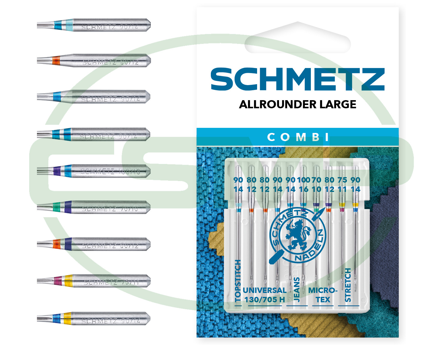 SCHMETZ COMBI ALLROUNDER LARGE PACK OF 10 CARDED