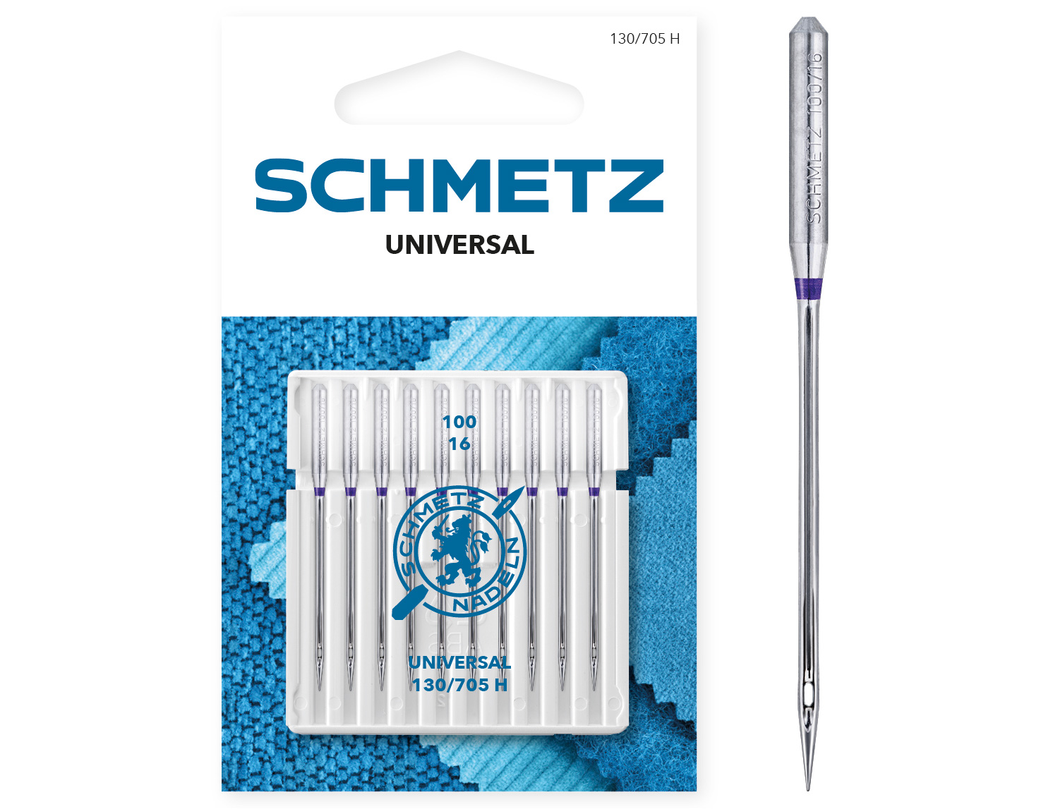 SCHMETZ UNIVERSAL SIZE 100 PACK OF 10 CARDED