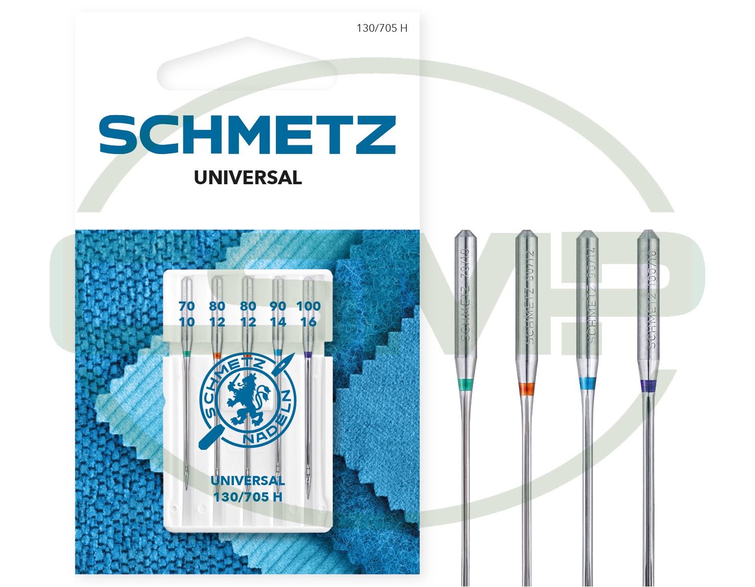 SCHMETZ UNIVERSAL SIZE 70-100 PACK OF 5 CARDED