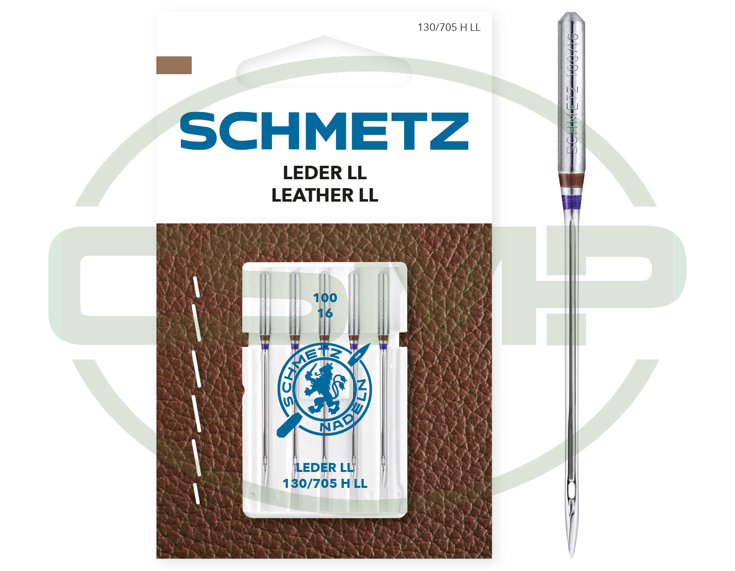 SCHMETZ LEATHER SIZE 100 PACK OF 5 CARDED