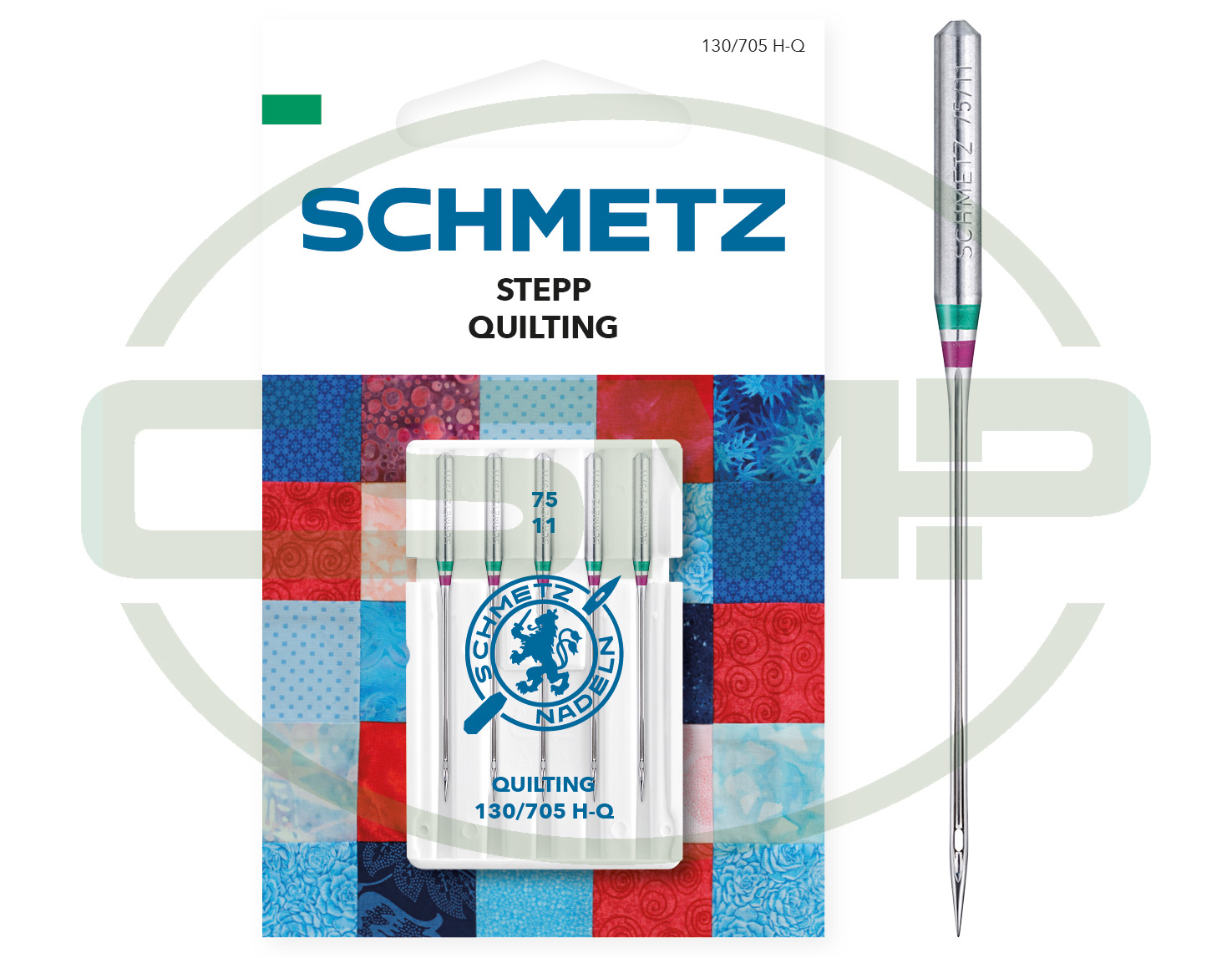 SCHMETZ QUILTING SIZE 75 PACK OF 5 CARDED