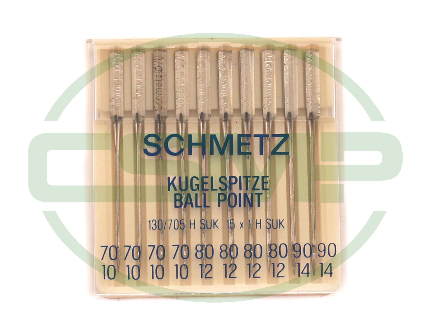 705SUK BALLPOINT SIZE 70/10 - 90/14 - PACK OF 10 NEEDLES