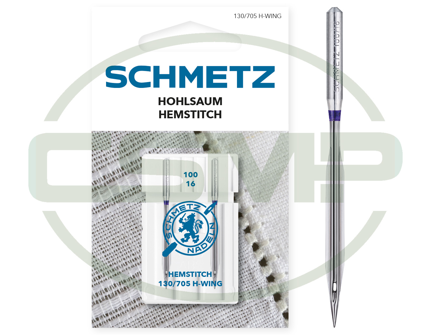 SCHMETZ WING NEEDLE SIZE 100 2PCS PER CARD
