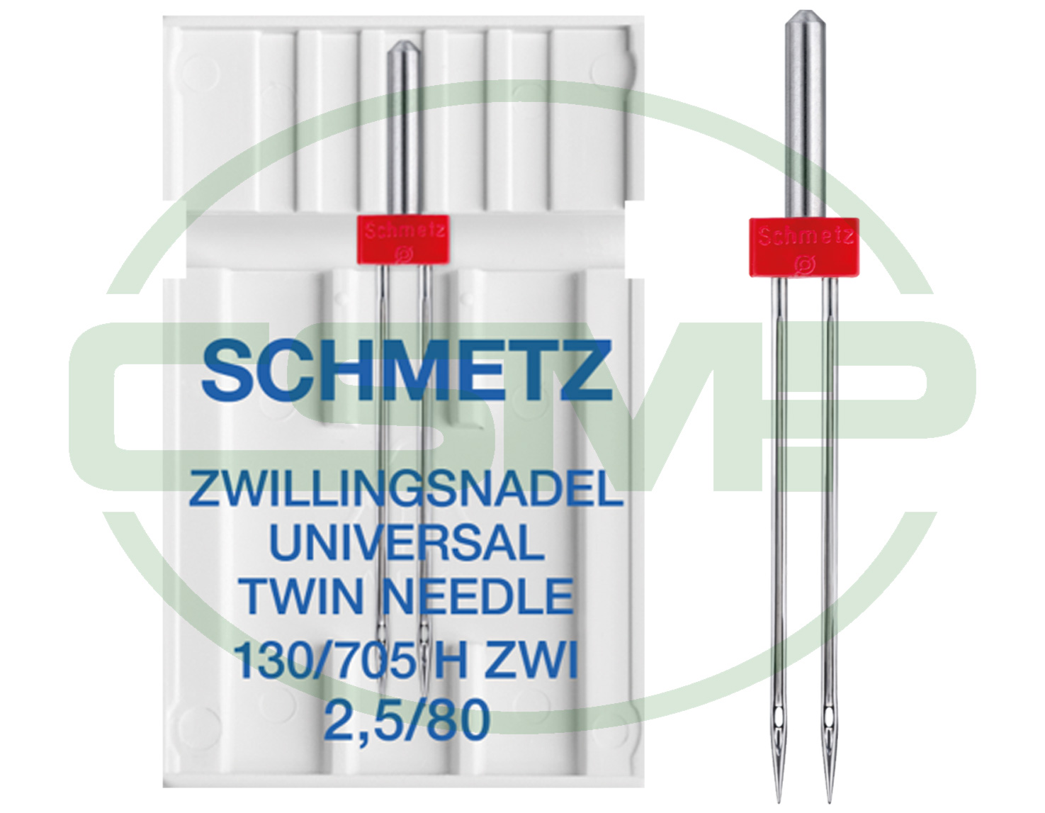 SCHMETZ TWIN 2.5MM SIZE 80 PACK OF 1 NEEDLE