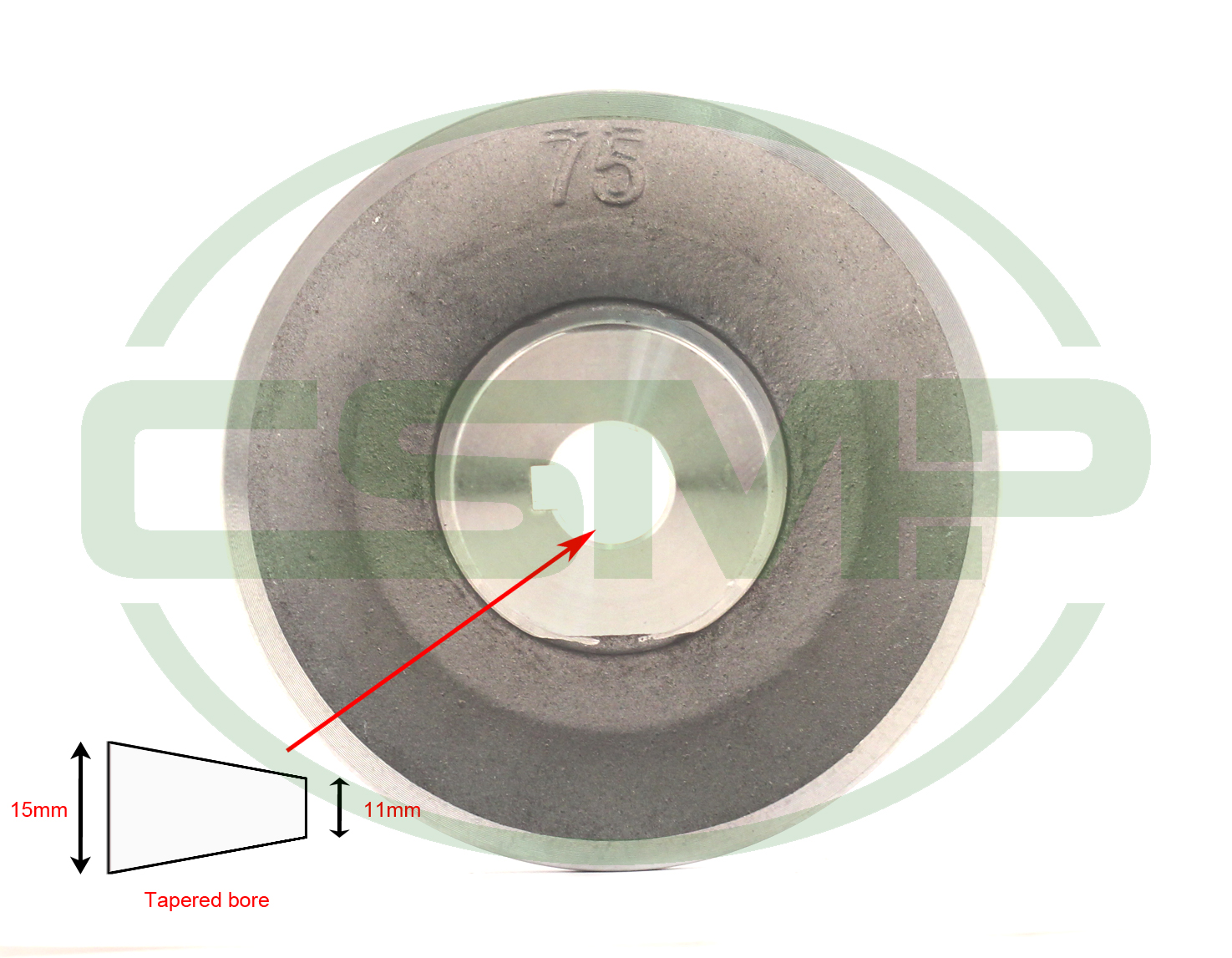 75MM PULLEY TAPERED BORE