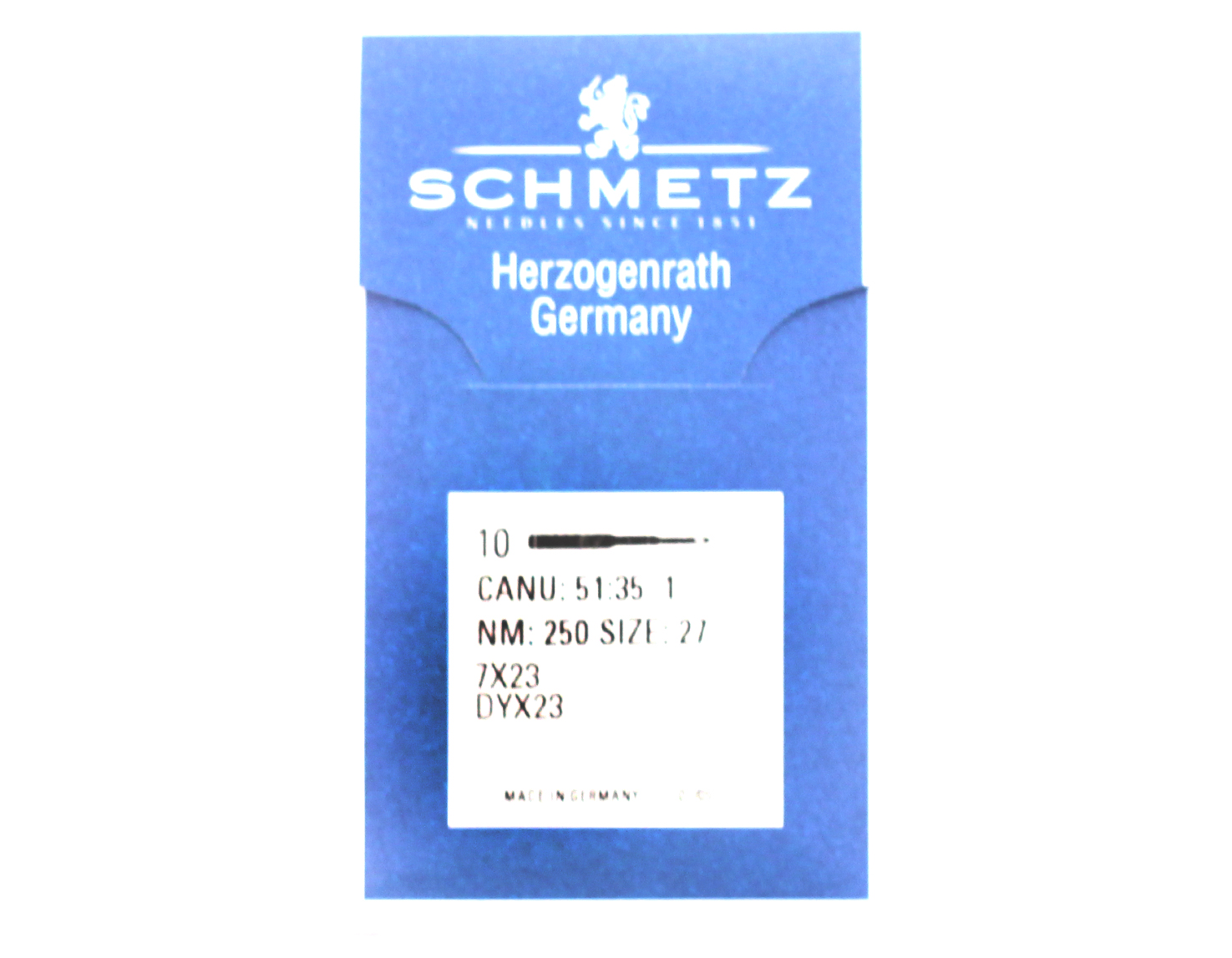 7X23 SIZE 250 PACK OF 10 NEEDLES SCHMETZ