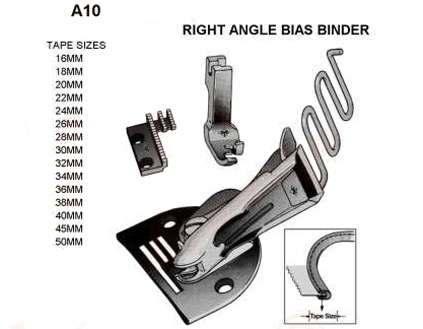 A10X16MMC RIGHT ANGLE BINDER