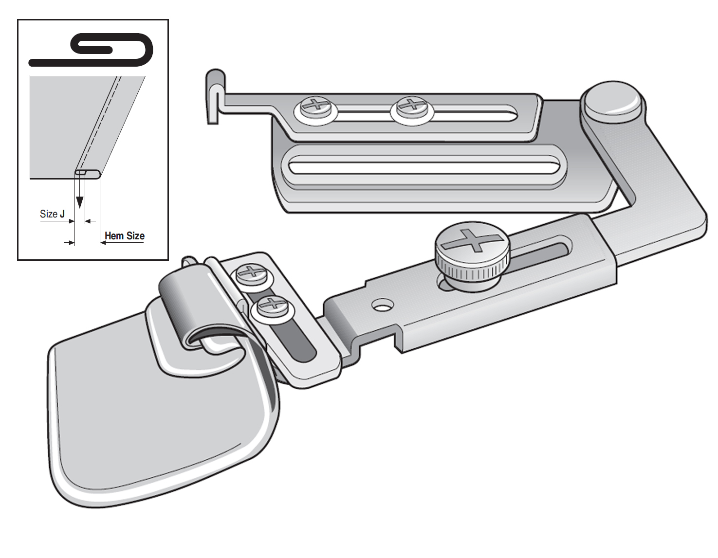 A11SX6MM J TYPE SWING HEMMER SUISEI