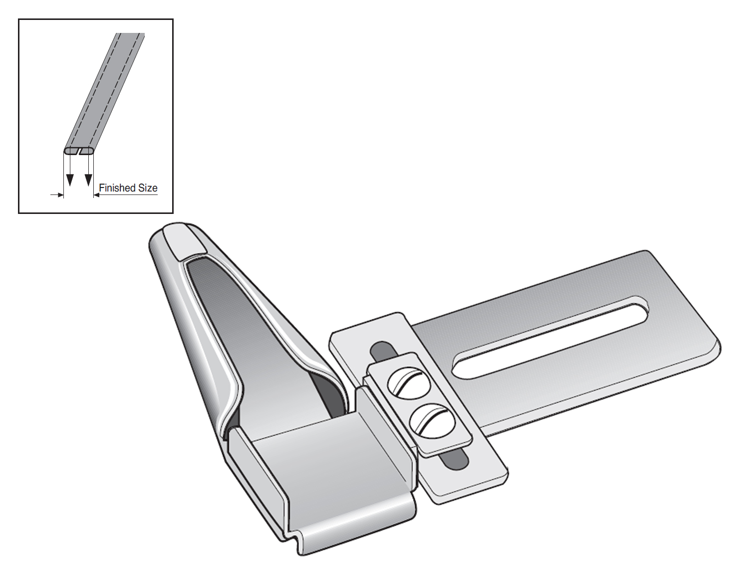 A36 12MM START 6MM FINISH BELT LOOP FOLDER SUISEI
