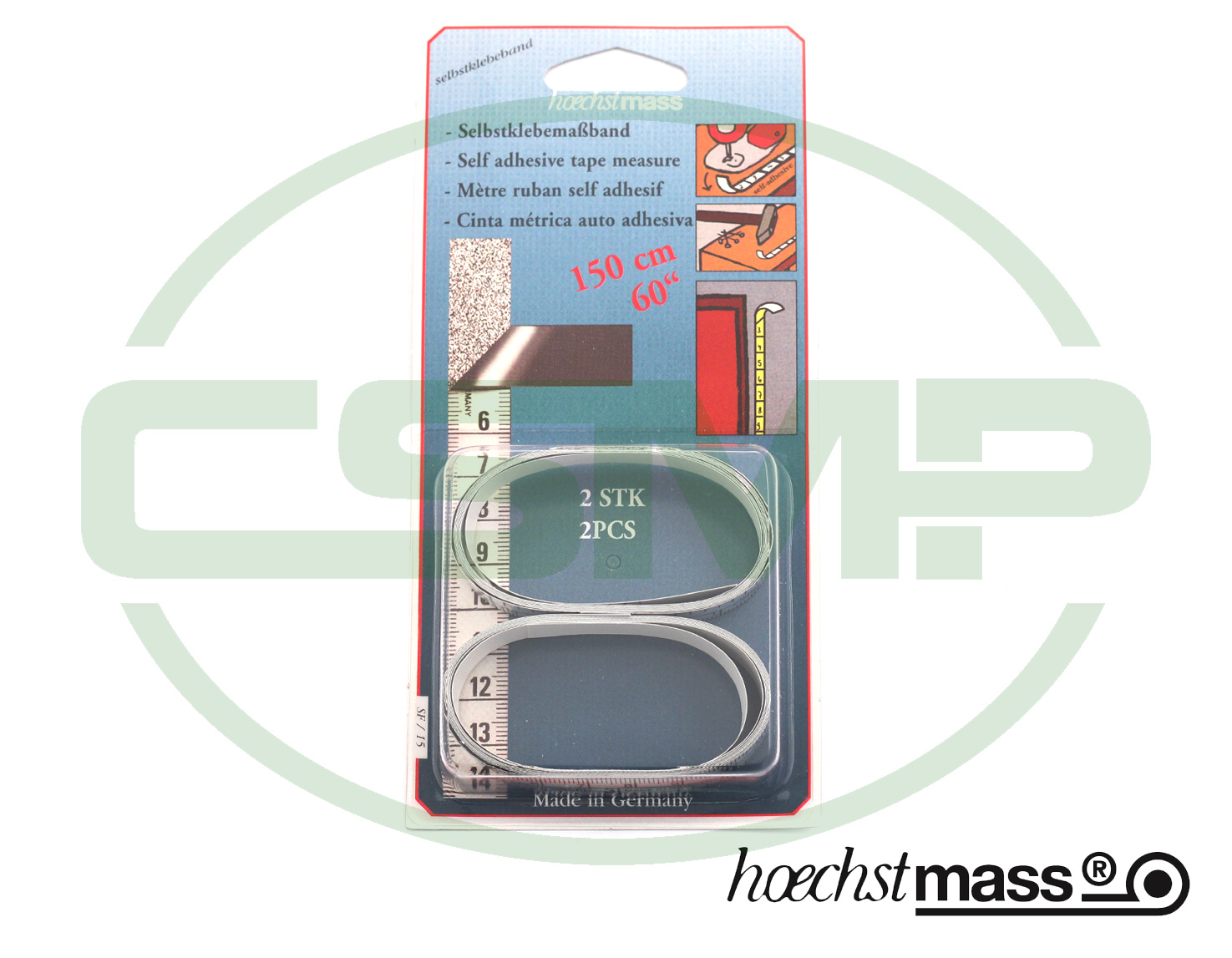 AD-15/SB 60" ADHESIVE TAPE MEASURE METRIC & ANALOG 2PCS
