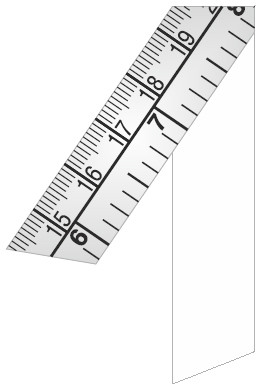 AD-15/SB 60" ADHESIVE TAPE MEASURE METRIC & ANALOG 2PCS
