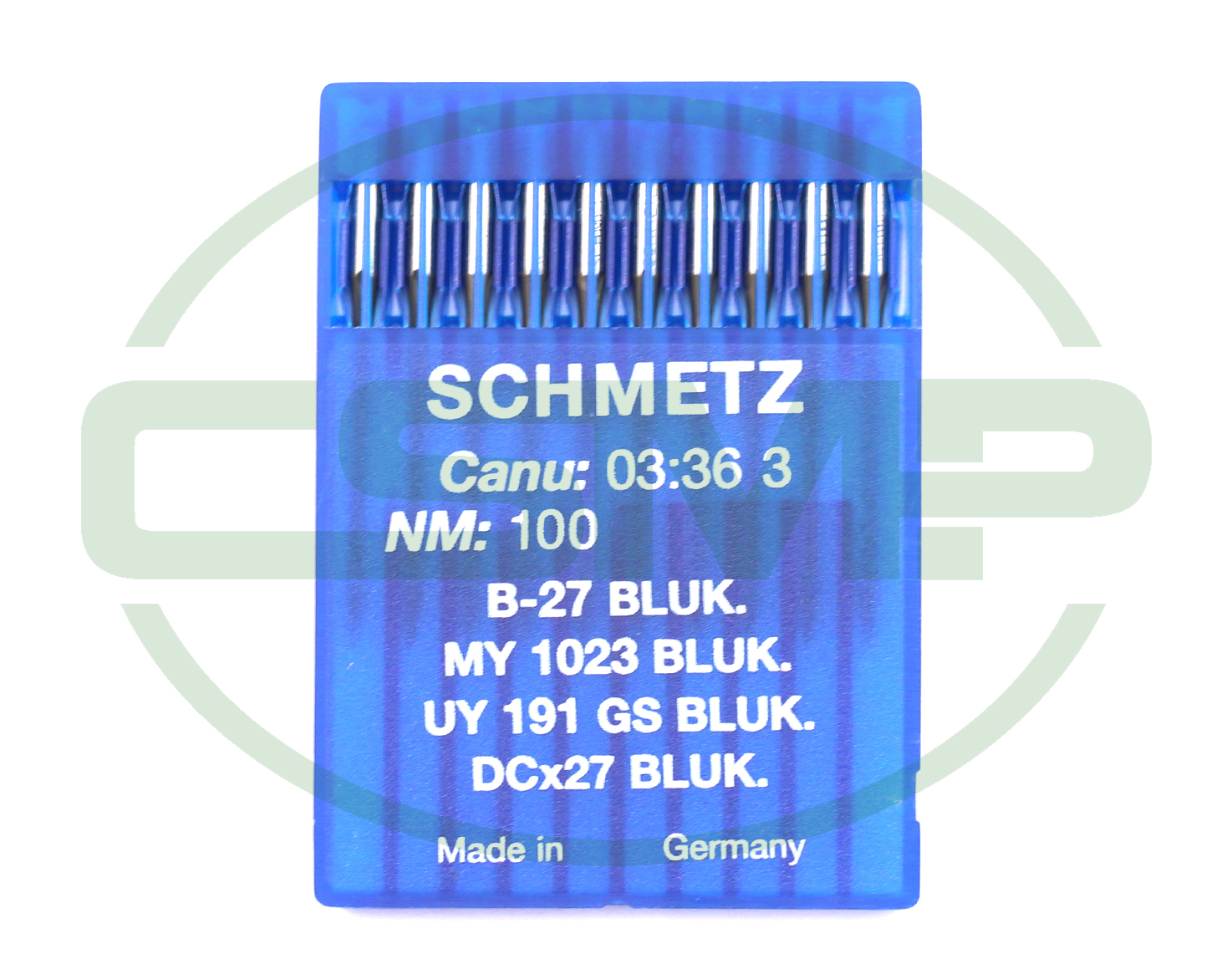 B27BLUK SIZE 100 PACK OF 10 NEEDLES SCHMETZ DISCONTINUED