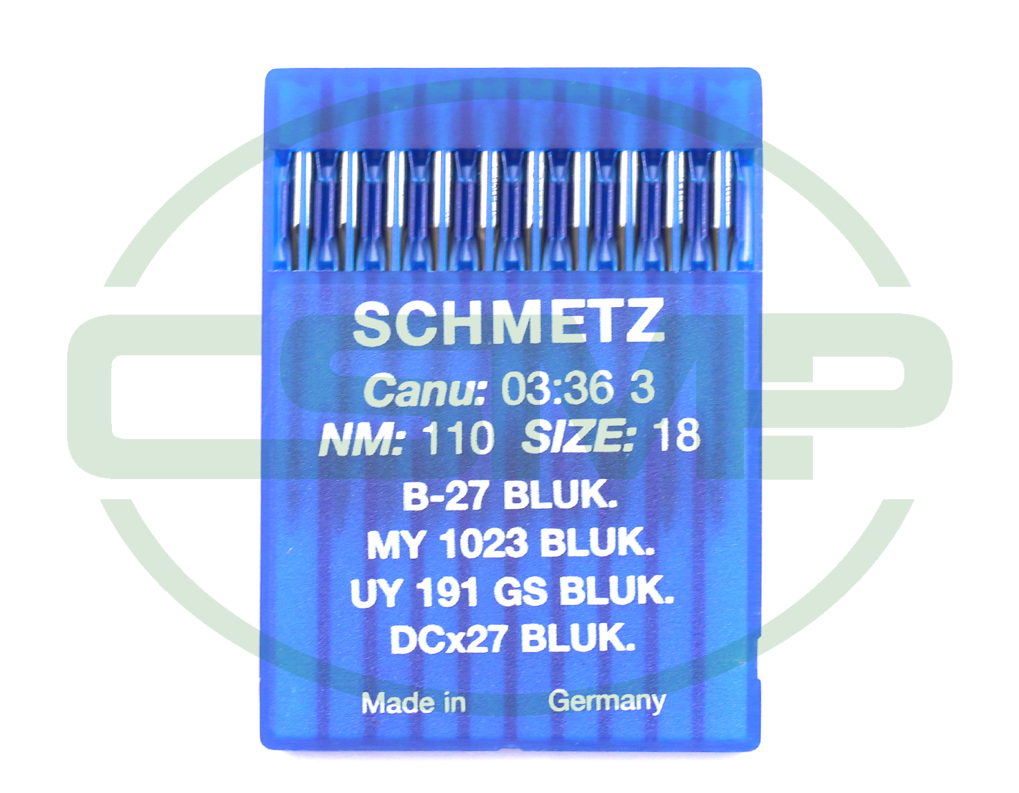 B27BLUK SIZE 110 PACK OF 10 NEEDLES SCHMETZ DISCONTINUED