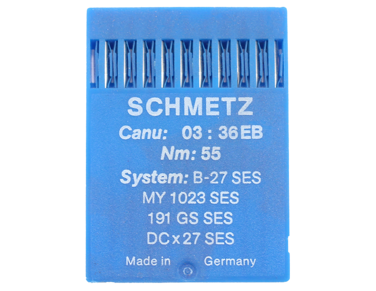 B27SES SIZE 55 PACK OF 10 NEEDLES SCHMETZ