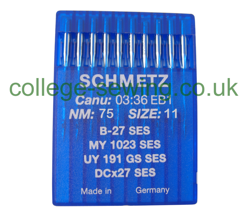 B27SES SIZE 75 PACK OF 10 NEEDLES SCHMETZ