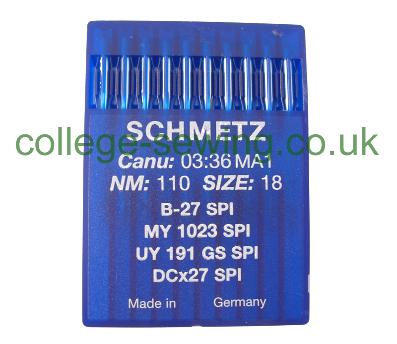 B27SPI SIZE 110 PACK OF 10 NEEDLES SCHMETZ