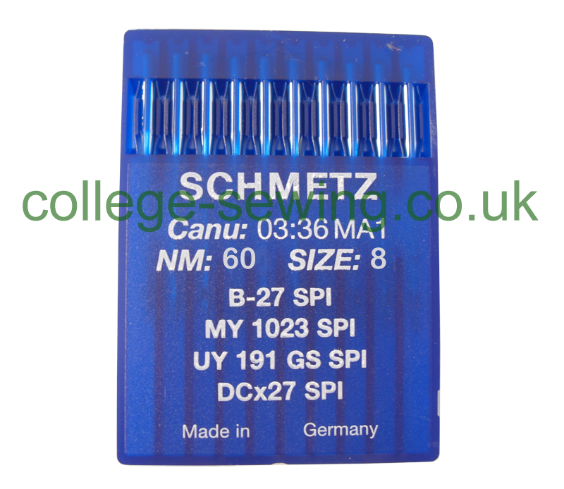 B27SPI SIZE 60 PACK OF 10 NEEDLES SCHMETZ