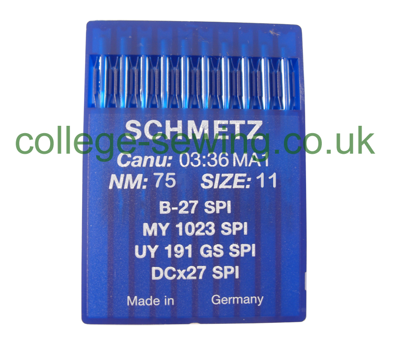 B27SPI SIZE 75 PACK OF 10 NEEDLES SCHMETZ