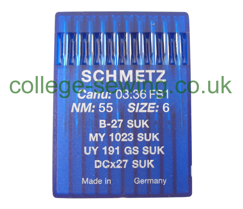B27SUK SIZE 55 PACK OF 10 NEEDLES SCHMETZ