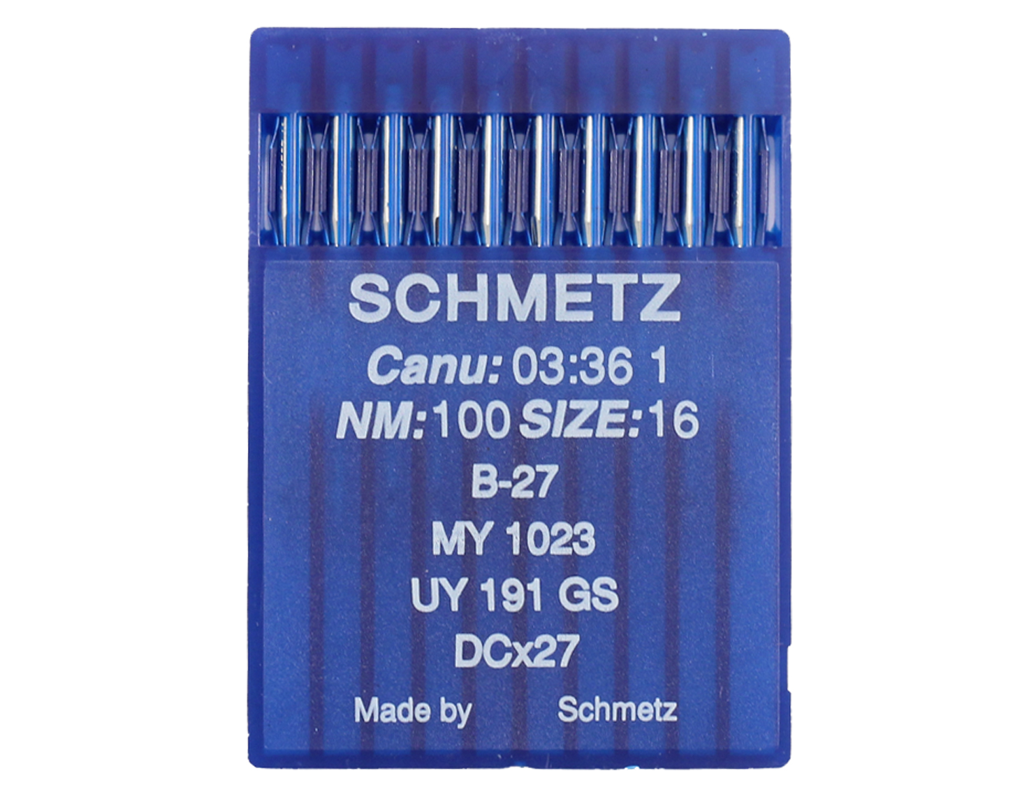 B27 SIZE 100 PACK OF 10 NEEDLES SCHMETZ