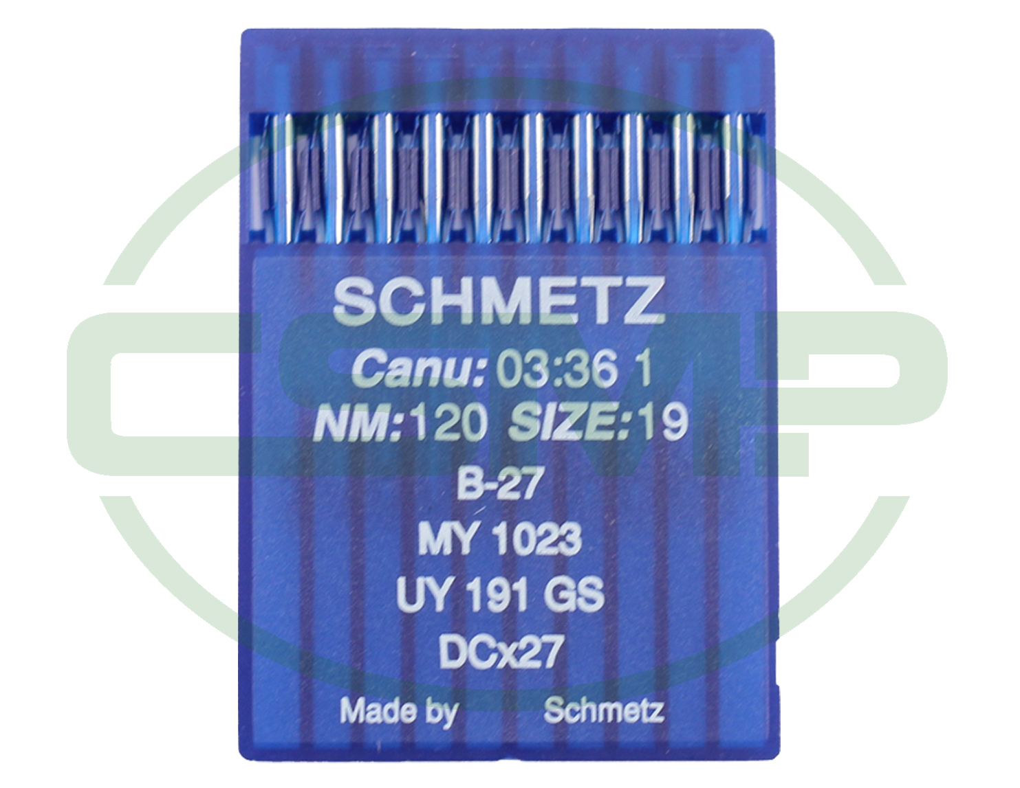 B27 SIZE 120 PACK OF 10 NEEDLES SCHMETZ