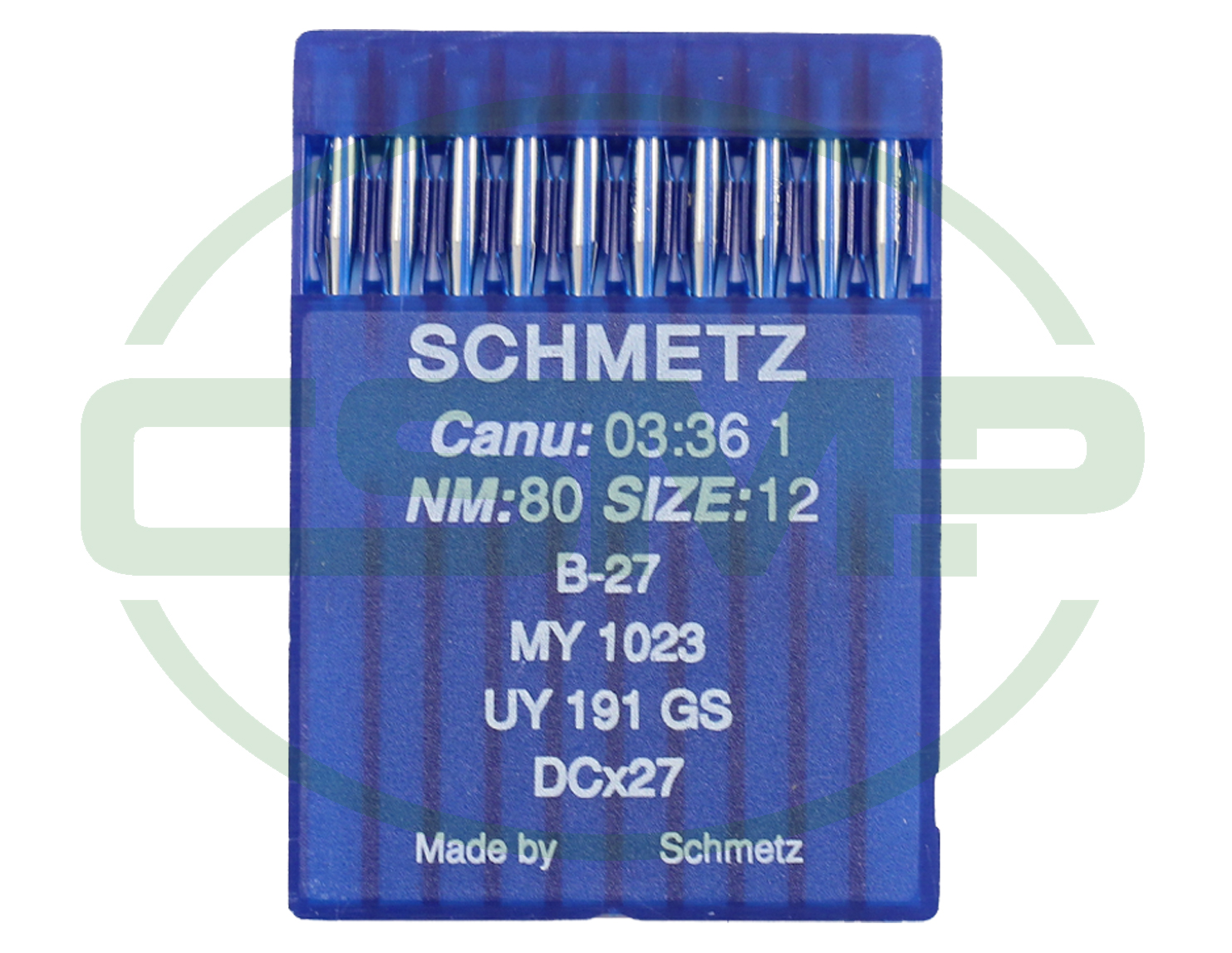 B27 SIZE 80 PACK OF 10 NEEDLES SCHMETZ