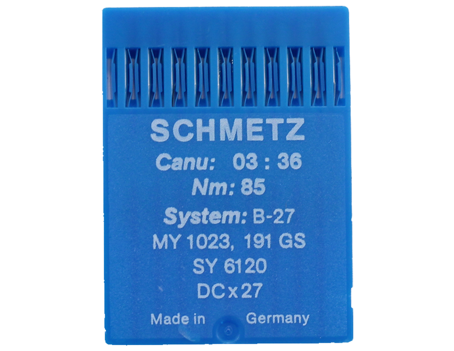 B27 SIZE 85 PACK OF 10 NEEDLES SCHMETZ