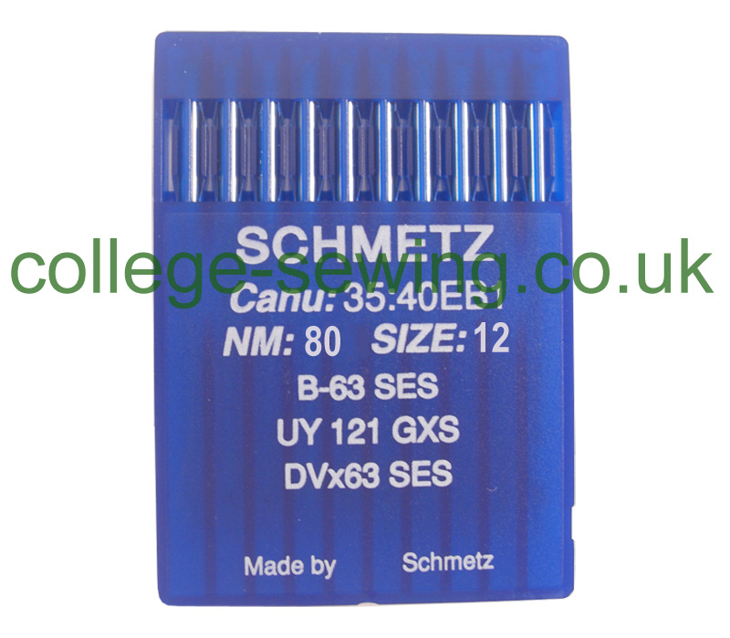B63SES SIZE 80 PACK OF 10 NEEDLES SCHMETZ