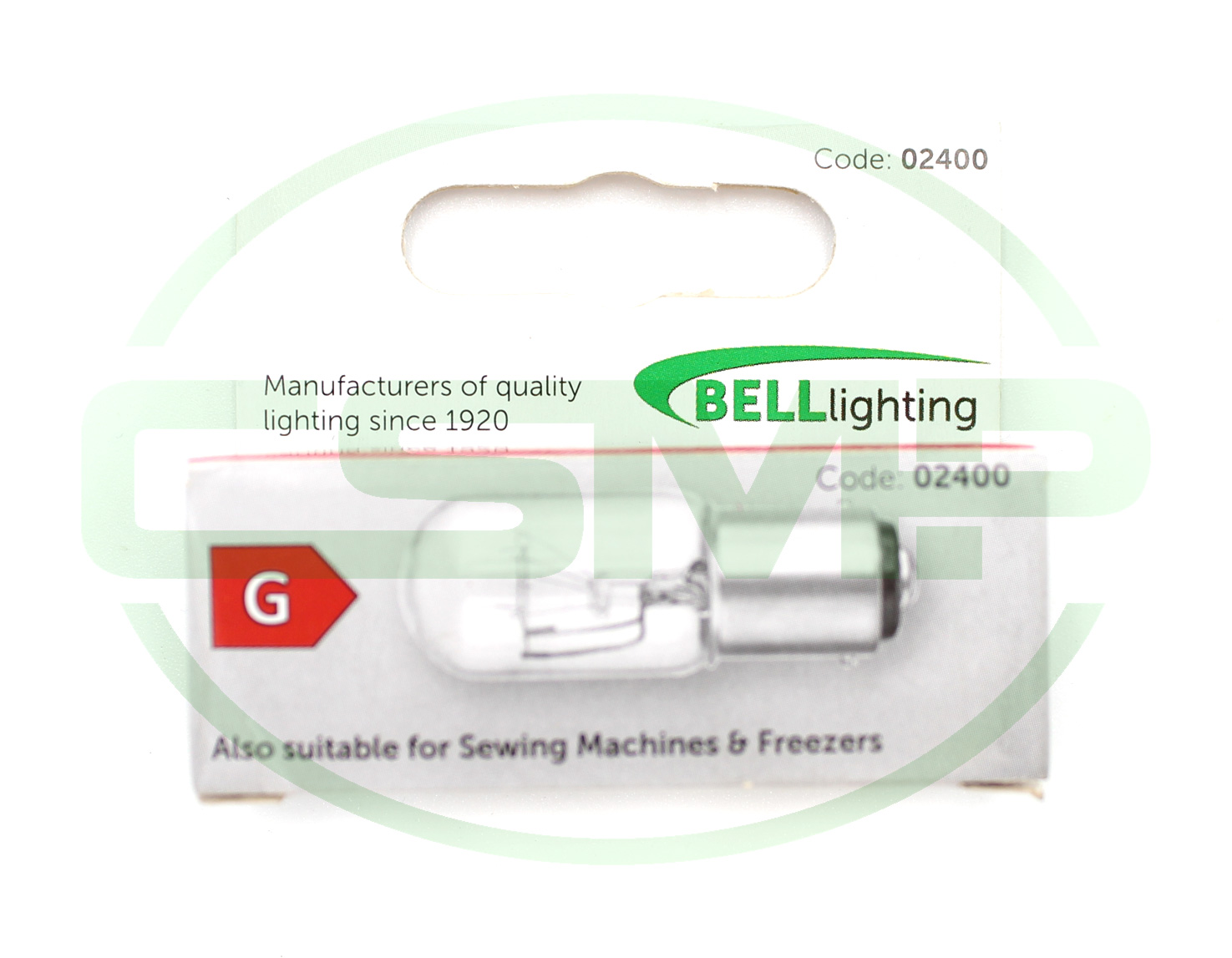 BELL LIGHTING SBC/BA15 BAYONET SEWING MACHINE BULB 240V 15W