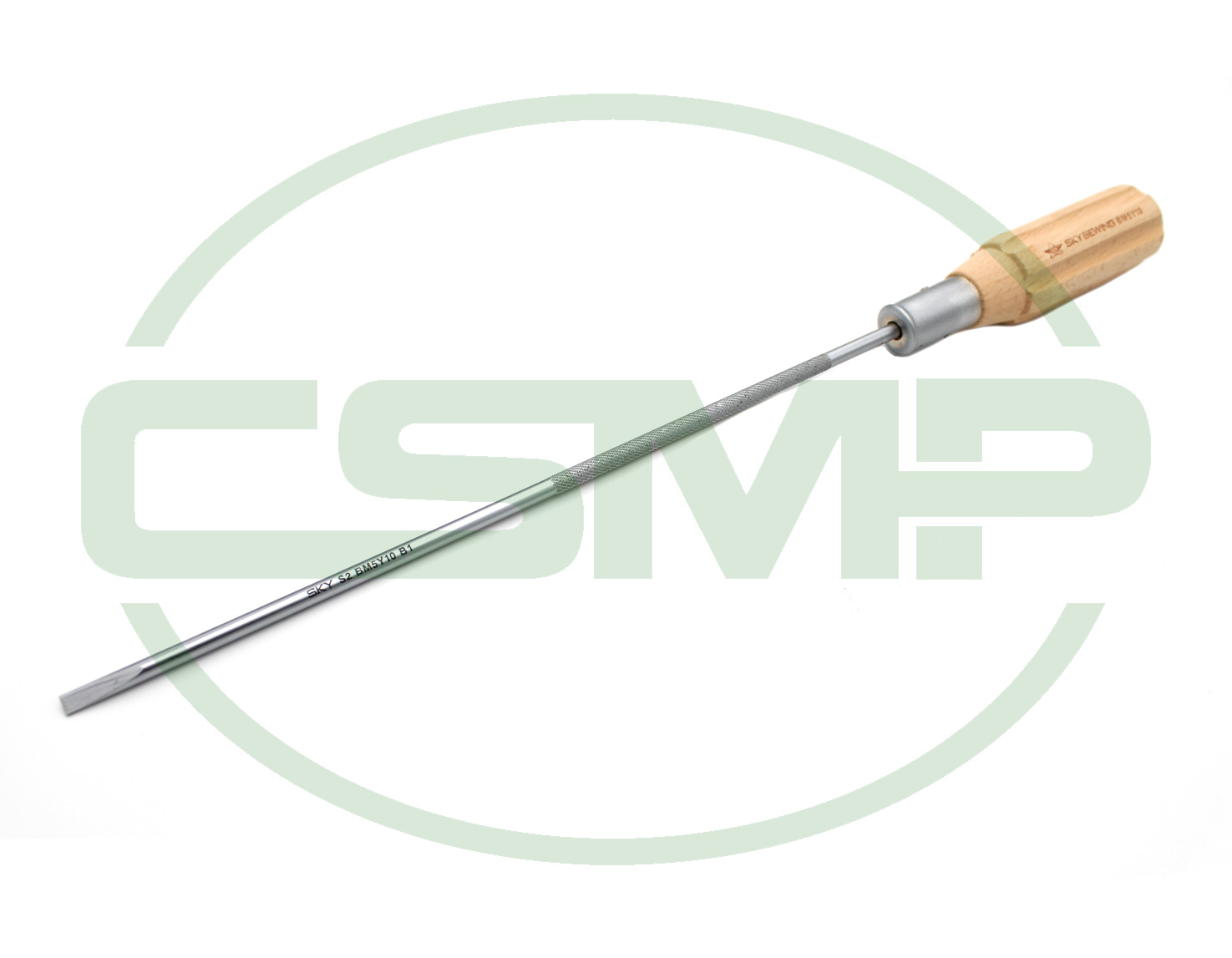 BM5Y10 10" WOODED HANDLE SCREW DRIVER WITH 5MM TIP