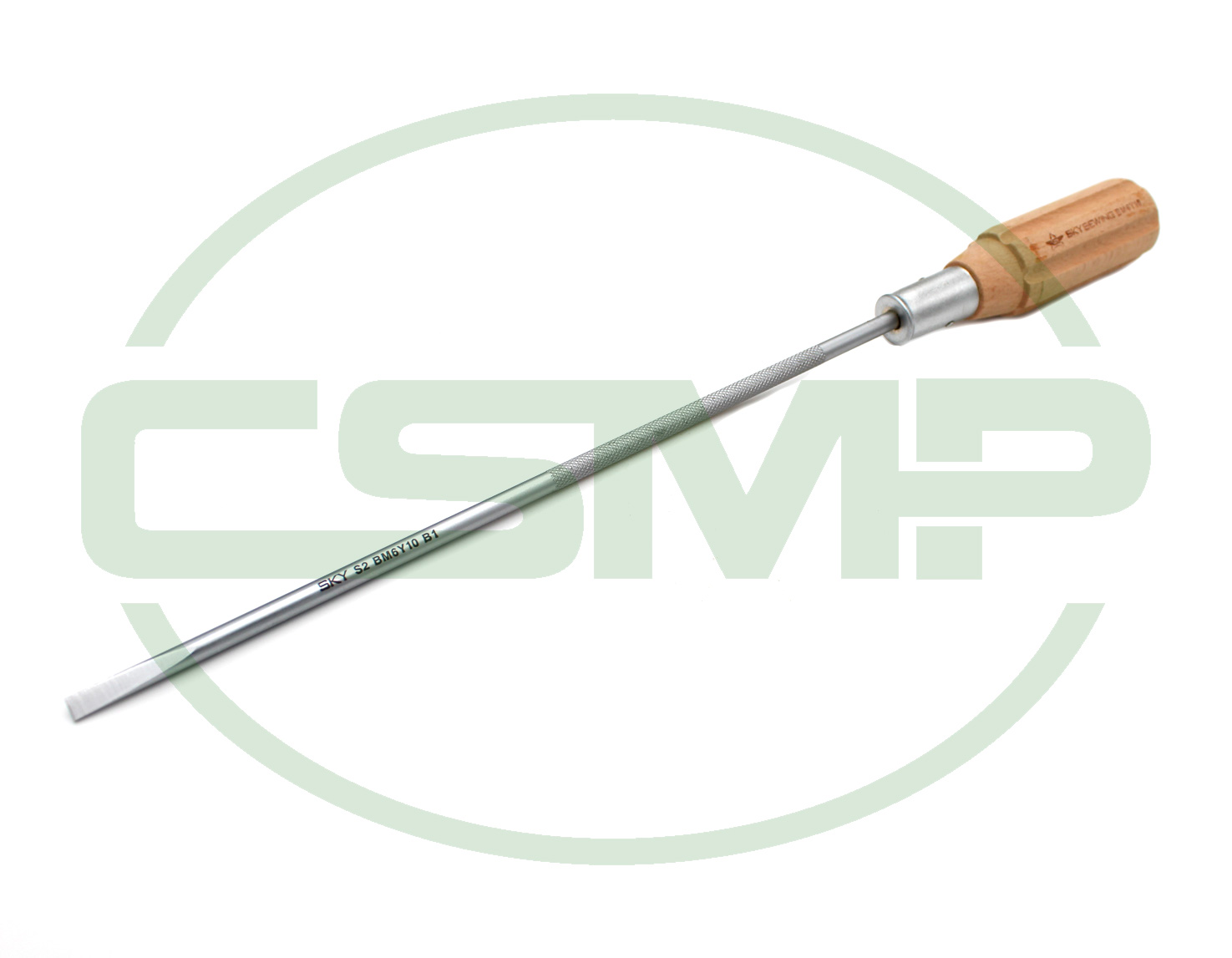 BM6Y10 10" WOODED HANDLE SCREW DRIVER WITH 6MM TIP
