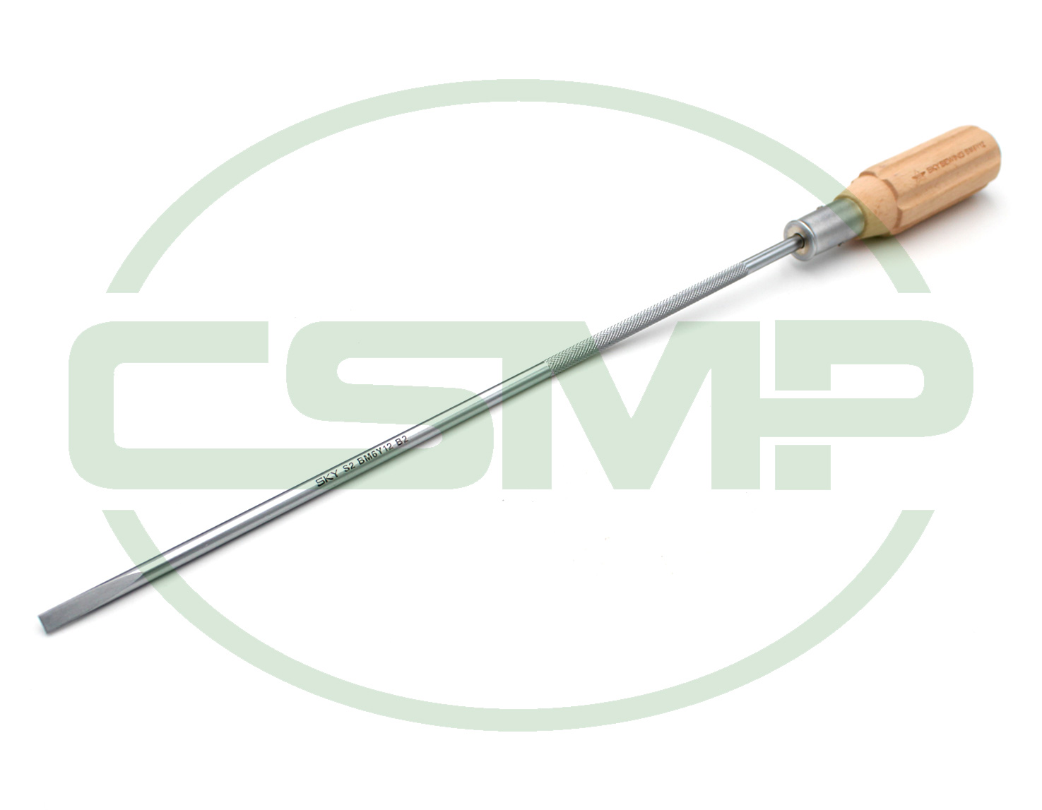 BM6Y12 12" WOODED HANDLE SCREW DRIVER WITH 6MM TIP