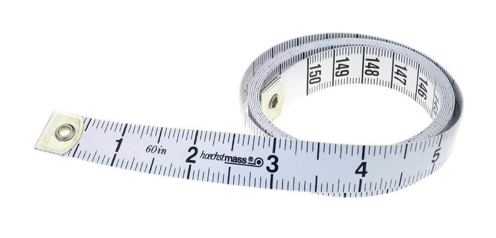 CS-15-3BRSB 60" TAPE 3" BRASS END CM/INCH