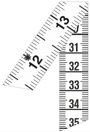 CS-15-3BRSB 60" TAPE 3" BRASS END CM/INCH