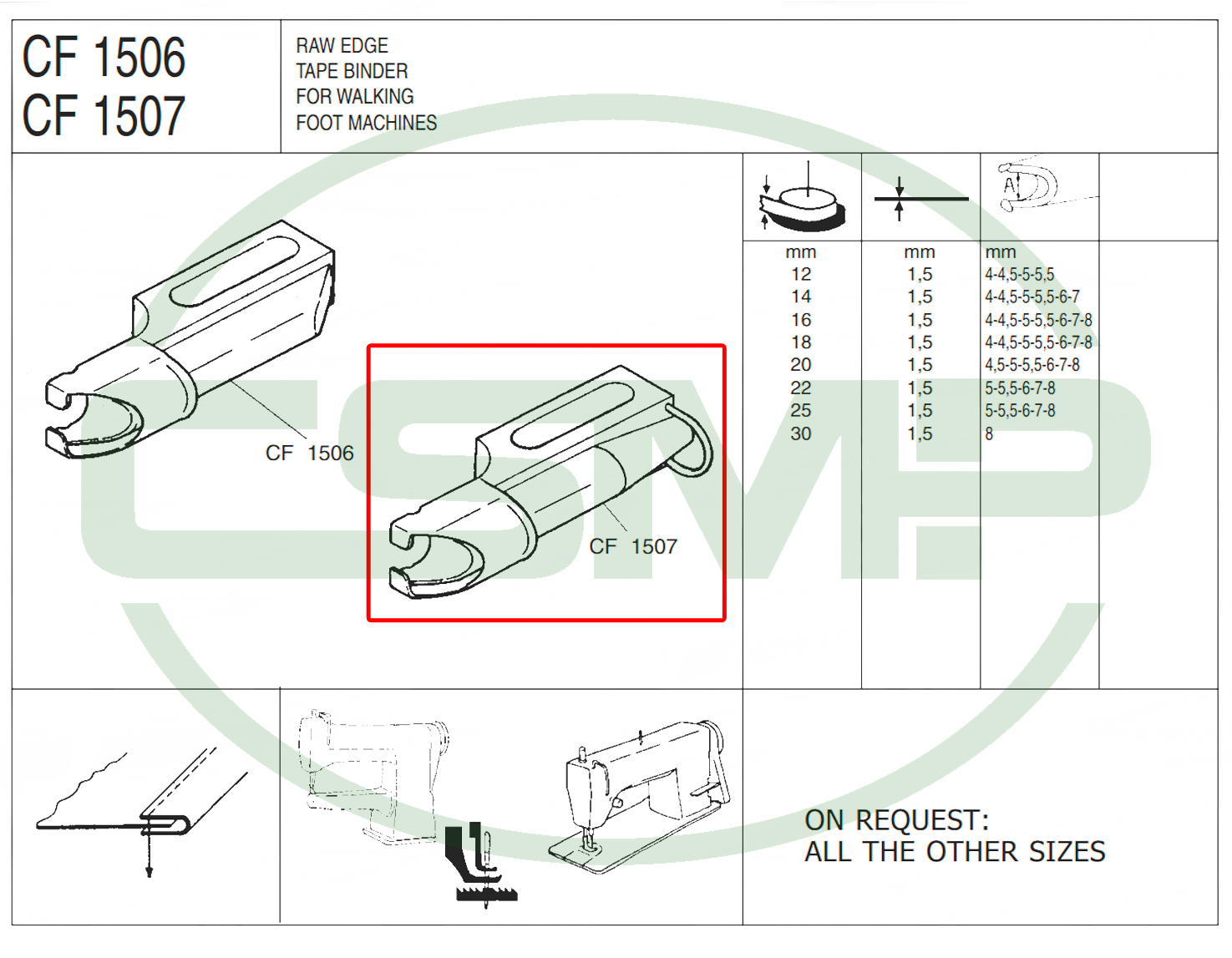 CF1507 18mm X 7mm SHELL BINDER