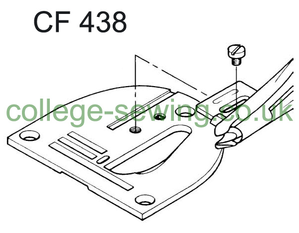 CF438 PFAFF 438 ZIG ZAG NEEDLE PLATE - CLEARANCE PRICE