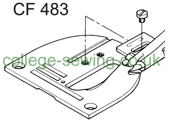 CF483 NEEDLE PLATE PFAFF 483 - CLEARANCE PRICE