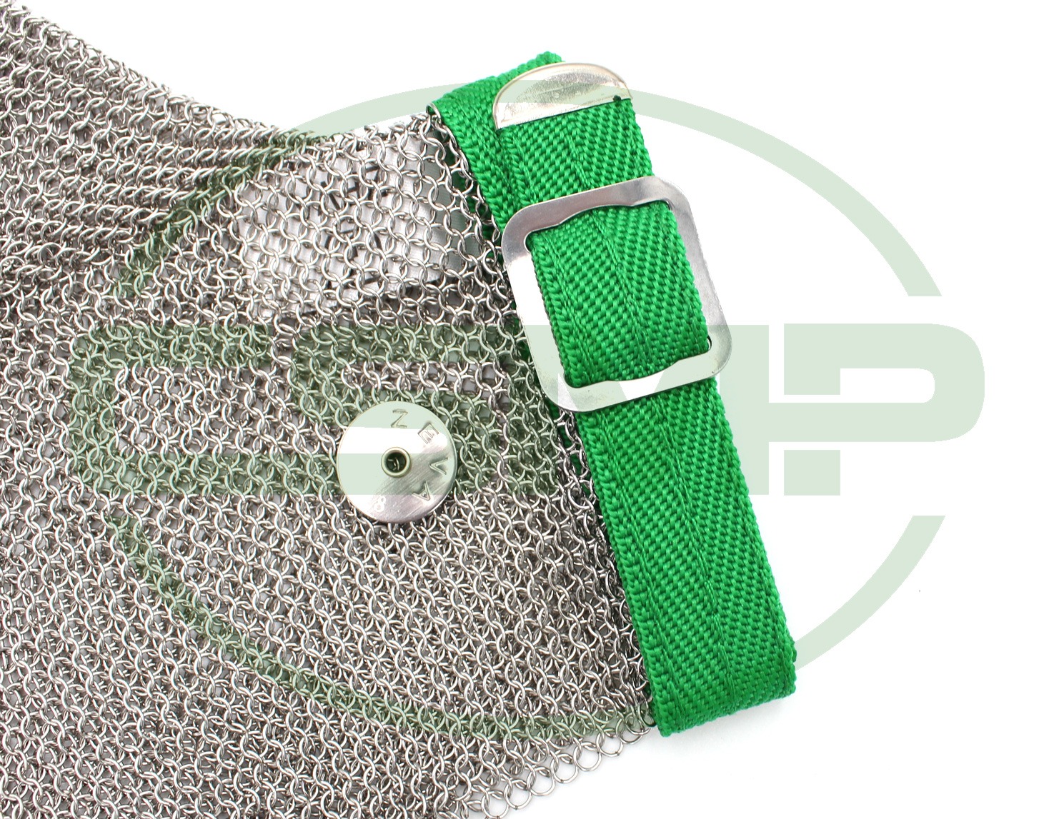 ZEVA 5 FINGER CHAINMAIL GLOVE GREEN EX SMALL
