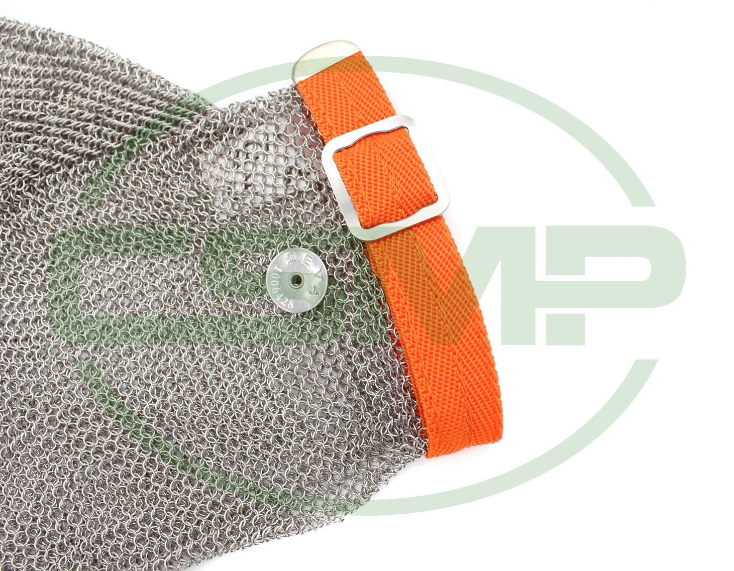ZEVA 5 FINGER CHAINMAIL GLOVE ORANGE EXLARGE